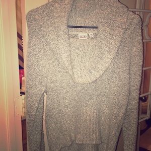 Silver turtleneck sweater